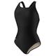 Speedo Damen Badeanzug Einteiler PowerFlex Ultraback Solid, Damen, Badeanzug, Swimsuit One Piece PowerFlex Ultraback Solid, Speedo Schwarz, 8