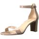 NINE WEST Damen Pruce Sandale mit Absatz, Natürliches Lack, 35.5 EU