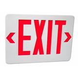 Morris 73012 - 4 watt 120/277 volt White / Red LED Exit Sign with Battery Backup