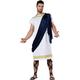 California Costumes Griechischer Toga für Herren, weiß/marineblau, XL