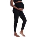 Motherhood Maternity Damen Leggins mit geheimer Passform, Stretch, volle Länge Leggings, Schwarz, Groß