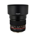 Rokinon 85MAF-N 85mm F1.4 asphärische Linse für Nikon mit automatischem Chip (schwarz)