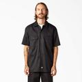 Dickies Men's Flex Relaxed Fit Short Sleeve Work Shirt - Black Size M (WS675)