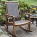 Birch Lane™ Arnot 3 Piece Seating Group Synthetic Wicker/Wood/All - Weather Wicker/Natural Hardwoods/Wicker/Rattan in Brown/White | Outdoor Furniture | Wayfair