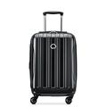 DELSEY Paris Helium Aero Hardside Erweiterbares Gepäck mit Spinner-Rädern, schwarz, Carry-On 19 Inch, Helium Aero Hardside erweiterbares Gepäck mit Spinnrollen