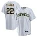 Men's Nike Christian Yelich White Milwaukee Brewers Alternate Replica Player Jersey