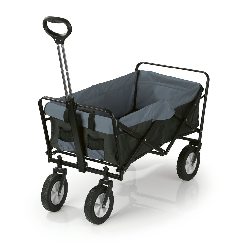 EASYmaxx Bollerwagen - faltbar - schwarz/grau Image