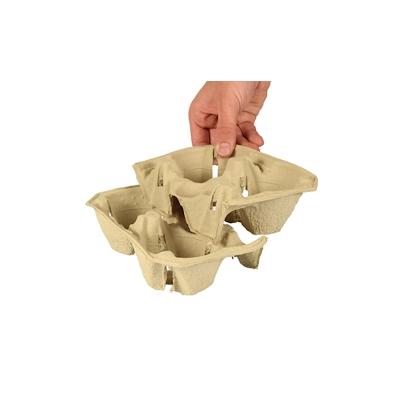 PAPSTAR 360 Tragetabletts, Pappe "To Go" 5 cm x 20 cm x 12 cm "Click & Carry" für 2 Becher