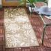 Brown/White 27 x 0.25 in Area Rug - Winston Porter Carolan Floral Brown/Tan Indoor/Outdoor Area Rug | 27 W x 0.25 D in | Wayfair