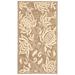 Brown/White 31 x 0.25 in Area Rug - Winston Porter Carolan Floral Brown/Tan Indoor/Outdoor Area Rug | 31 W x 0.25 D in | Wayfair