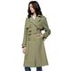 Orolay Long Trench Coat for Women with Belt Lightweight Double-Breasted Duster Trench Coat Green XS