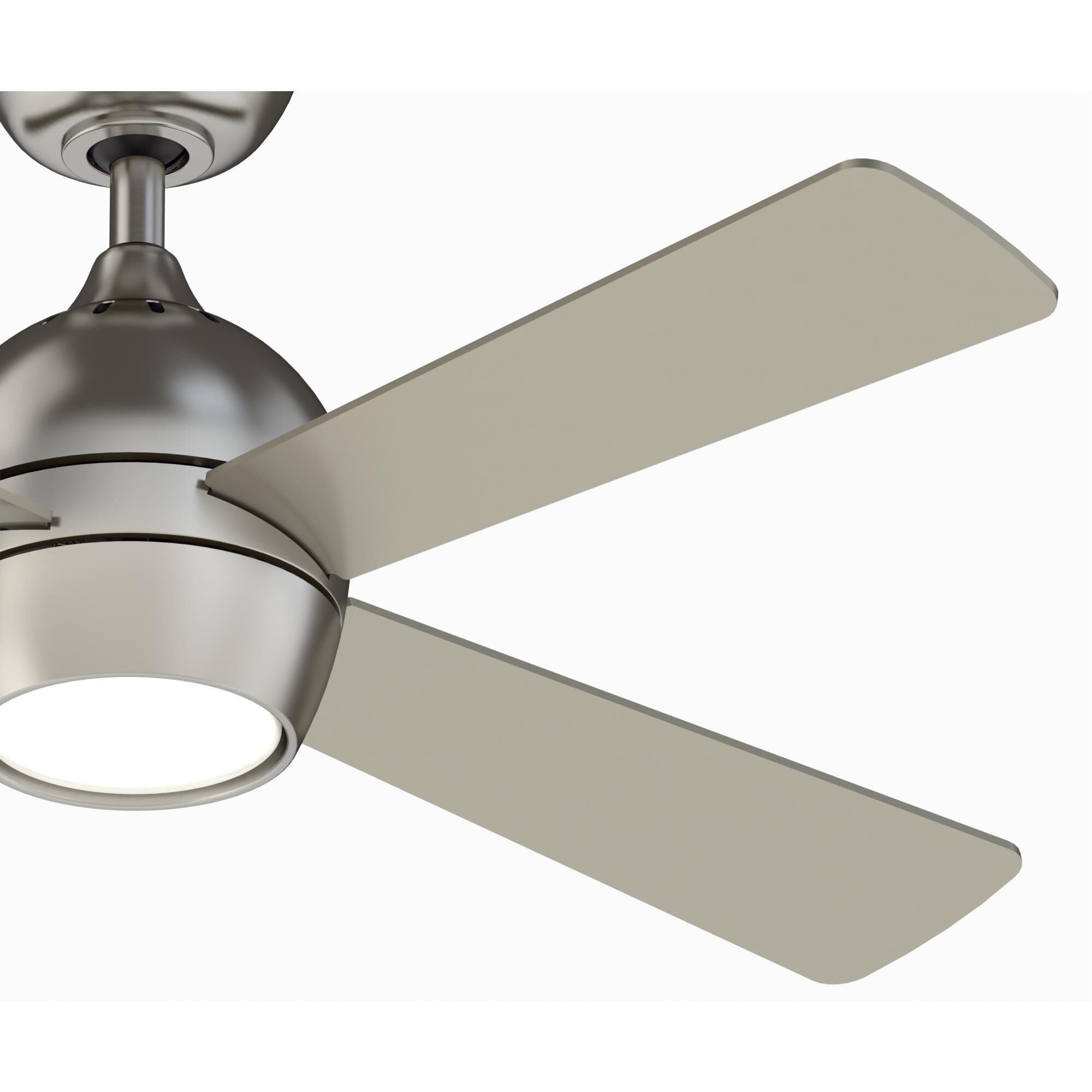 Fanimation Kwad 44 Inch Ceiling Fan with Light Kit - FP7644BN