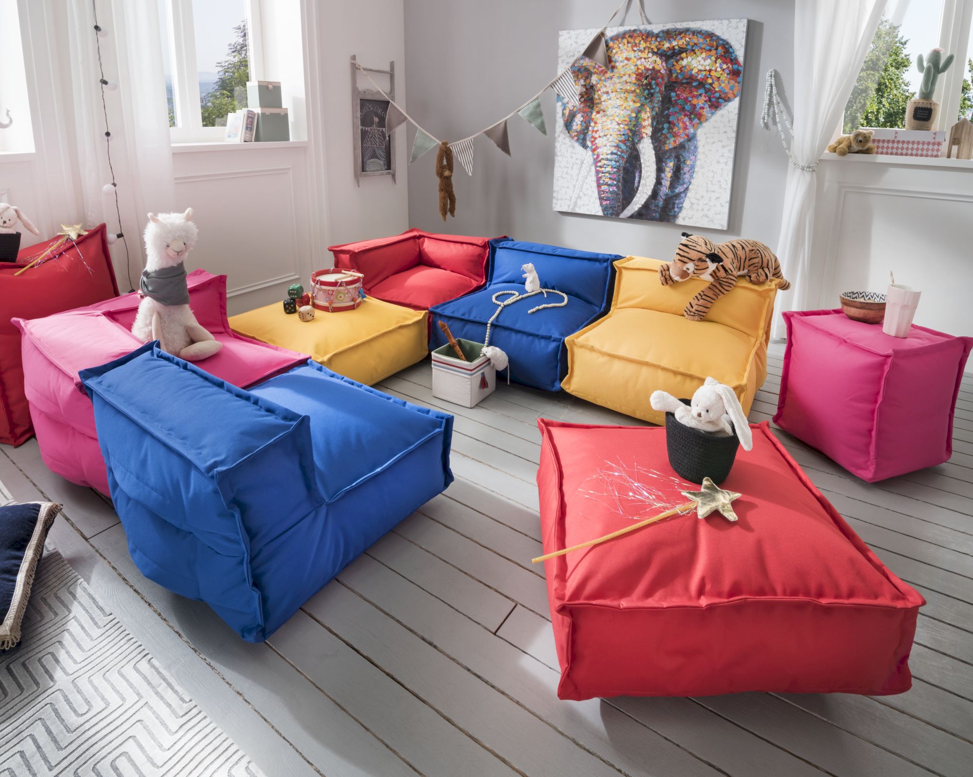 INFANSKIDS »My Cushion – New Edition« Sitzkissen L-Teil / rot Image