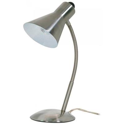 Nuvo Lighting 60808 - 1 Light Brushed Nickel Gooseneck Desk Lamp (GOOSE NECK DESK LAMP BN)