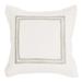 Kent 100% Cotton Embroidered Euro Sham in Ivory - Kosas Home V033380