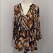 Tory Burch Dresses | Authentic Tory Burch Silk Gorgeous Boho Dress. | Color: Brown/Gold | Size: M