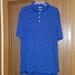 Adidas Shirts | Adidas Blue And White Striped Golf Shirt | Color: Blue/White | Size: L