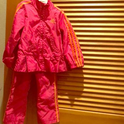 Adidas Matching Sets | Adidas Pink Ruffles Leisure Suit! | Color: Orange/Pink | Size: 2tg