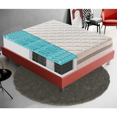 Taschenfederkernmatratze - Memory Foam - 9 Komfortzonen - Höhe 22 cm - Orthopädie - 90x200 Image