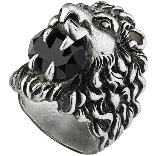 Gucci Löwenkopf-Ring mit Kristall