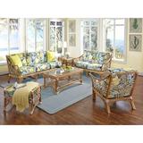 Bayou Breeze Rainey 6 Piece Conservatory Living Room Set in Yellow | 35 H x 79 W x 22 D in | Wayfair Living Room Sets