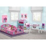 Delta Children Sleep & Play Toddler Sleigh Bed Plastic in Pink | 17.5 H x 29.5 W x 54.5 D in | Wayfair BB81511TR-1177