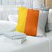 East Urban Home Miami Baseball Linen Striped Pillow Cover Linen in Orange/Yellow | 26 H x 26 W x 2 D in | Wayfair 0B7C6BCDAF38445BBE3513DC334D9638
