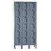 Hallowell Heavy Duty 6 Tier 3 Wide Locker Metal in Gray/White | 78 H x 36 W x 15 D in | Wayfair U3258-6HDV-HG