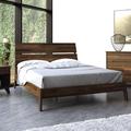 Copeland Furniture Linn Solid Wood Platform Bed Wood in Brown | 41.25 H x 79.38 W x 88.75 D in | Wayfair 1-LNN-01-94