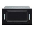 SIA UCG52BL 52cm Black Glass Built In Under Canopy Kitchen Cupboard Cooker Hood Extractor Fan