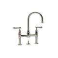 Perrin & Rowe Georgian Era Widespread Bathroom Faucet w/ Drain Assembly in Gray | 6.25 W in | Wayfair U.3708LS-STN-2