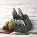 Farberware 16 Piece Knife Block Set High Carbon Stainless Steel in Black/Gray | 14.37 H x 5.12 W x 8.86 D in | Wayfair 5253519