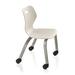 KI Furniture Intellect Wave 18" Classroom Chair w/ Casters Plastic/Metal | 34 H x 19.7 W x 20.5 D in | Wayfair IW418C-CH-PUB-S-CTN