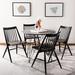 Keiper 5 Piece Dining Set Wood in Brown Laurel Foundry Modern Farmhouse® | 29.5 H x 35.4 W x 35.4 D in | Wayfair E58C449824DE42489B7677643A841F7A