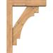 Ekena Millwork Merced Block Bracket w/Offset Brace Wood in Brown | 20 H x 4 W x 20 D in | Wayfair BKT0604X20X20MRC05SWR