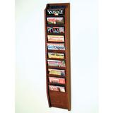 Rebrilliant Catlin 10 Pocket Wall Mount Magazine Rack Wood in Black | 48 H x 10.5 W x 3.75 D in | Wayfair A38FB96555244AEFA89CF47C728DE4F2