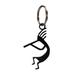 Village Wrought Iron Kokopelli Key Chain in Black | 2.5 H x 1.25 W x 1.25 D in | Wayfair KC-56