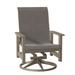 Telescope Casual Leeward MGP Sling Dining Swivel Rocker Metal/Sling in Brown | 38.5 H x 29 W x 28.5 D in | Outdoor Dining | Wayfair 945D87201