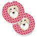 The Holiday Aisle® Hearts Love Car Coaster Ceramic | 2.5 H x 0.25 D in | Wayfair 42052E94E8344639B48494ADDB948628