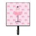 Harriet Bee Zidane Ballerina Recital Attire Wall Key Organizer w/ Key Hooks Metal in Pink | 5.75 H x 4.25 W x 1.25 D in | Wayfair