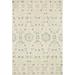 White 18 x 0.38 in Area Rug - One Allium Way® Square Mcclelland Floral Hand Hooked 1'6" x 1'6" Wool Ivory Rug Wool | 18 W x 0.38 D in | Wayfair