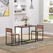 Union Rustic Amayah 2 - Person Dining Set Wood/Metal in Brown | 30 H in | Wayfair 638C84E6684643DEA5D4F5BD90E98791