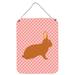 Union Rustic Rex Rabbit Hanging Prints Wall Décor Metal in Pink | 12 H x 16 W x 0.03 D in | Wayfair 247BA55EB2684DE3886533FE46ADAA2F