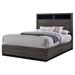 Hokku Designs Dolcie California King Platform Bed Wood in Brown/Gray | 56.25 H x 79.625 W x 91.5 D in | Wayfair 48D2ADBBFFED4B73935750167B670881