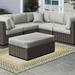 Sand & Stable™ Outdoor Patio Ottoman Cushion, Granite in Gray | 3.5 H x 23.5 W in | Wayfair 0700E4741CA54C589281C02FF2E39E2B