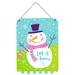 The Holiday Aisle® Christmas Snowman Let it Snow Hanging Prints Decorative Accent Metal | 12 H x 16 W x 0.03 D in | Wayfair