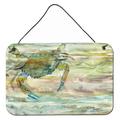 Highland Dunes Crab a Leg up Watercolor Hanging Prints Wall Décor Metal in Pink/Blue/Yellow | 8 H x 12 W x 0.03 D in | Wayfair