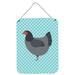 Gracie Oaks Jersey Giant Chicken Hanging Prints Wall Décor Metal in Blue | 12 H x 16 W x 0.03 D in | Wayfair 542CACEB59AF47D48837F889F5E50122