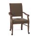 Fairfield Chair Delano Upholstered King Louis Back Arm Chair Fabric in Brown | 38 H x 24 W x 27 D in | Wayfair 5434-A4_ 8789 65_ Tobacco