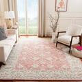 Pink/White 48 x 0.43 in Indoor Area Rug - Charlton Home® Laronda Oriental Handmade Tufted Wool Pink/Beige Area Rug Wool | 48 W x 0.43 D in | Wayfair